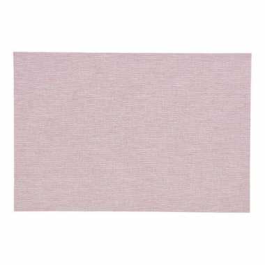 4x placemats/onderleggers pastel roze 30 x 45 cm