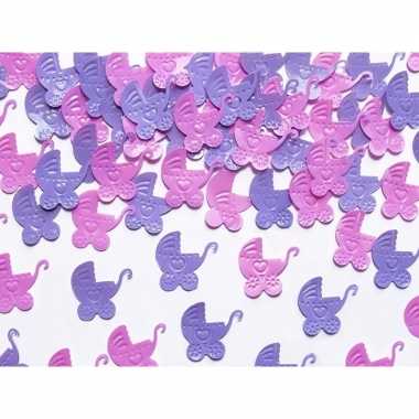 Decoratie confetti kinderwagentjes 15 gram