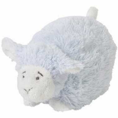 Happy horse blauw liggend/staand pluche lammetje knuffel 26 cm