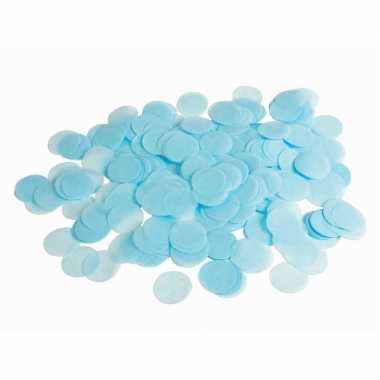 Licht blauwe papieren confetti 44 gram