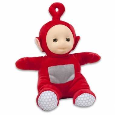 Rode teletubbies po speelgoed knuffel/pop 26 cm