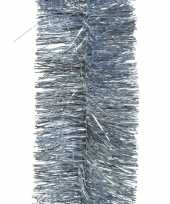 1x lichtblauwe slingers lametta kerstboom guirlandes 270 x 7cm