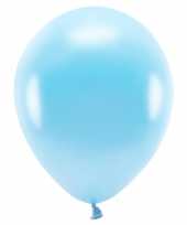 300x lichtblauwe ballonnen 26 cm eco biologisch afbreekbaar