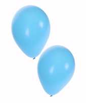 30x stuks lichtblauwe ballonnen 25 cm