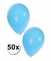 50 ballonnen lichtblauw