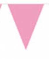 Baby roze vlaggenlijn 10 meter