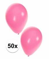 Ballonnen lichtroze 50 stuks