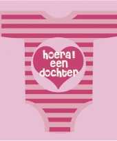 Geboorte meisje servetten romper