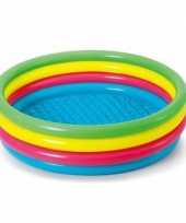 Gekleurd rond opblaasbaar zwembad 150 cm voor kinderen