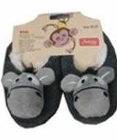 Kinder dieren pantoffels slofjes ezel