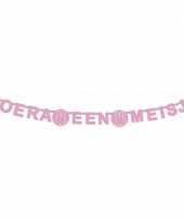 Letterslinger nijntje roze hoera een meisje