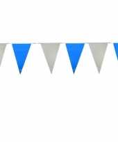 Oktoberfest vlaggenlijnen lichtblauw en wit