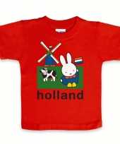 Rood nijntje baby t-shirt holland
