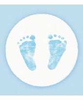 Servetten geboorte jongen blauw wit 3 laags 20 stuks