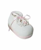 Spaarpot roze babyschoen